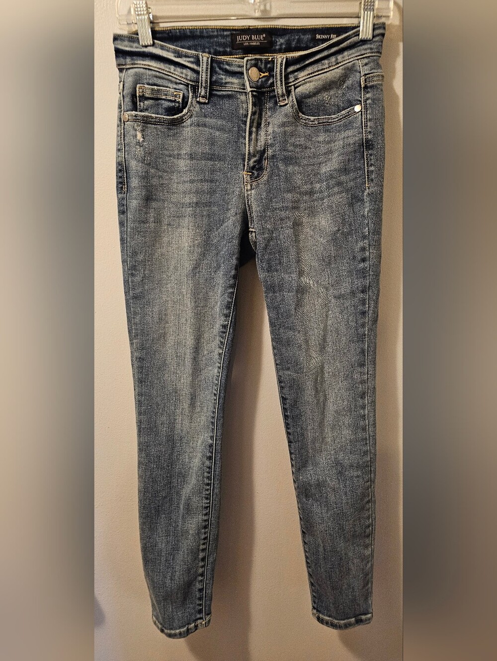 Judy‎ Blue Jeans Ankle Skinny Fit Stretch Blue Denim Women's Size 3/26